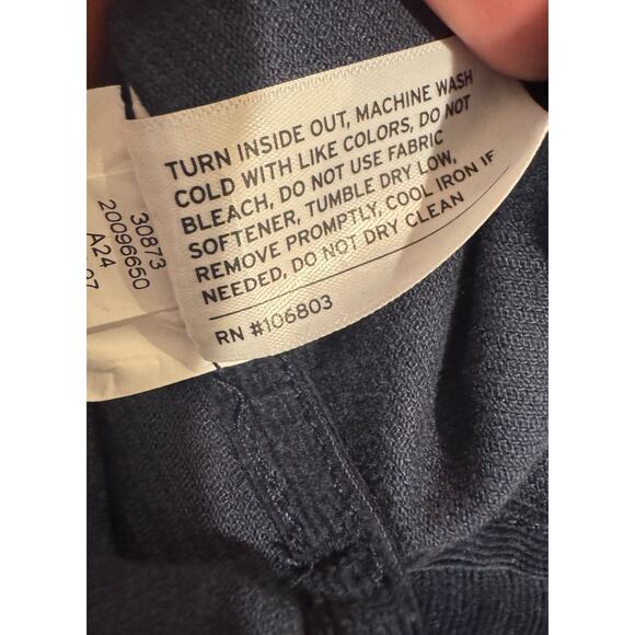 Duluth Trading Co NWT Women’s Navy Blue Velvet Corduroy Popover Shirt Small - Picture 6 of 6